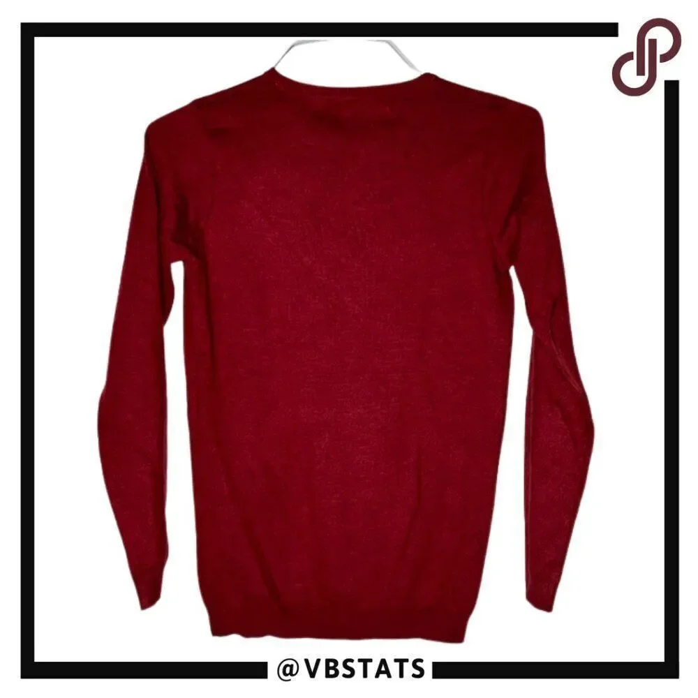 Fred‎ Mello Red Knit Sweater Top in Size Small